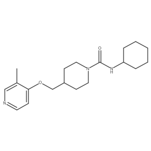 N-cyclohexyl-4-{[(3-methylpyridin-4-yl)oxy]methyl}piperidine-1-carboxamide Structure