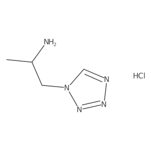 (S)-1-(1H-Tetrazol-1-YL)propan-2-amine hcl结构式