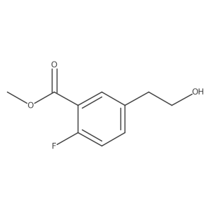 Methyl 2-fluoro-5-(2-hydroxyethyl)benzoate结构式