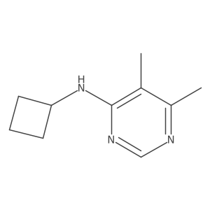 N-cyclobutyl-5,6-dimethylpyrimidin-4-amine Structure
