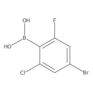 4-Bromo-6-chloro-2-fluorophenylboronic acid Structure