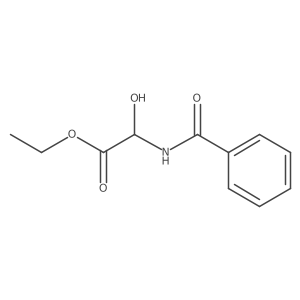 Ethyl 2-(benzoylamino)-2-hydroxyacetate结构式