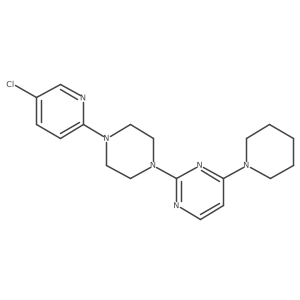 2-[4-(5-Chloropyridin-2-yl)piperazin-1-yl]-4-(piperidin-1-yl)pyrimidine结构式