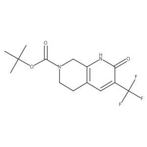 Tert-butyl 2-hydroxy-3-(trifluoromethyl)-5,8-dihydro-1,7-naphthyridine-7(6H)-carboxylate Structure