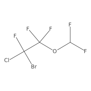 1aBromoa1achloroa2a(difluoromethoxy)a1,2,2atrifluoroethane结构式