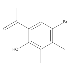 1-(5-Bromo-2-hydroxy-3,4-dimethylphenyl)ethan-1-one Structure
