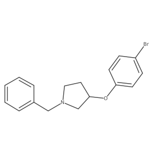 1-Benzyl-3-(4-bromophenoxy)pyrrolidine结构式