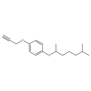 1-[(1,5-Dimethylhexyl)oxy]-4-(2-propyn-1-yloxy)benzene结构式