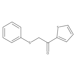 2-(Phenylsulfanyl)-1-(thiophen-2-YL)ethan-1-one结构式