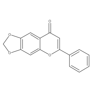 6,7-Methylenedioxy-2-phenylbenzopyran-4-one Structure