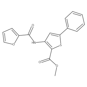 Methyl 3-(furan-2-carboxamido)-5-phenylthiophene-2-carboxylate Structure