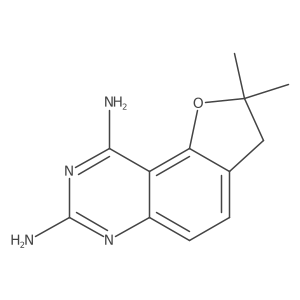 Furo[2,3-f]quinazoline-7,9-diamine, 2,3-dihydro-2,2-dimethyl-结构式