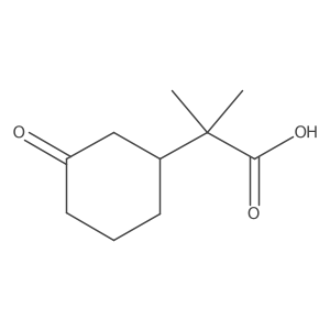 2-Methyl-2-(3-oxocyclohexyl)propanoic acid结构式
