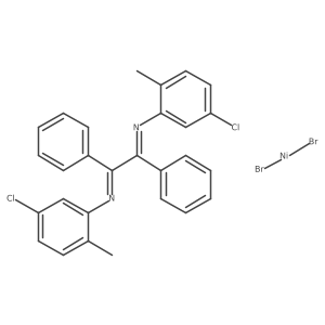 1,2-Diphenyl-1,2-Bis[(N-5-chloro-2-methylphenyl)imino]ethane-nickel(II)-dibromide结构式