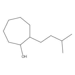 2-(3-Methylbutyl)cycloheptan-1-ol Structure
