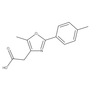 2-[5-Methyl-2-(4-methylphenyl)-1,3-oxazol-4-yl]acetic acid Structure