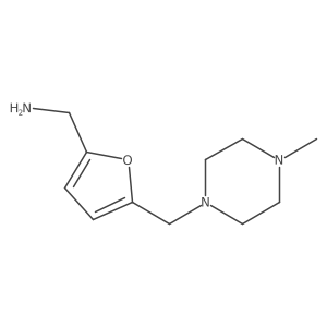 5-[(4-Methyl-1-piperazinyl)methyl]-2-furanmethanamine Structure