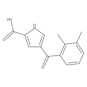 4-(2,3-dimethylbenzoyl)-1H-pyrrole-2-carboxylic acid结构式