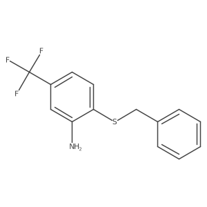 2-Benzylsulfanyl-5-(trifluoromethyl)aniline Structure