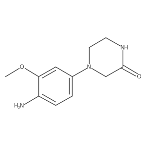 4-(4-Amino-3-methoxyphenyl)piperazin-2-one Structure