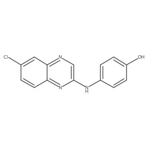 4-[N-(6-chloroquinoxalin-2-yl)amino]phenol Structure