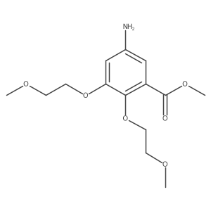 Methyl 5-amino-2,3-bis{[2-(methyloxy)ethyl]oxy}benzoate结构式