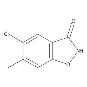 5-Chloro-6-methyl-benzo[d]isoxazol-3-ol结构式