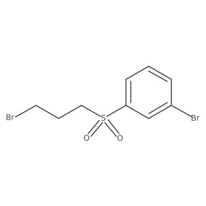 1-Bromo-3-(3-bromopropanesulfonyl)benzene结构式