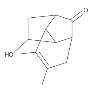 1,4-Methano-1H-inden-8-one, 2,3,3a,4,5,7a-hexahydro-3-hydroxy-6,7-dimethyl-, (1I+/-,3I(2),3aI(2),4I+/-,7aI(2))-结构式