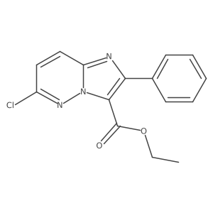 Ethyl 6-chloro-2-phenylimidazo[1,2-b]pyridazine-3-carboxylate结构式