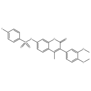 [3-(3,4-dimethoxyphenyl)-4-methyl-2-oxo-chromen-7-yl] 4-fluorobenzenesulfonate Structure