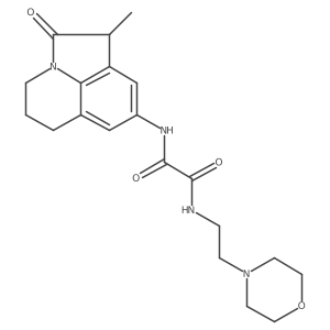 N1-(1-methyl-2-oxo-2,4,5,6-tetrahydro-1H-pyrrolo[3,2,1-ij]quinolin-8-yl)-N2-(2-morpholinoethyl)oxalamide结构式