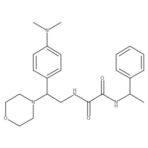 N1-(2-(4-(dimethylamino)phenyl)-2-morpholinoethyl)-N2-(1-phenylethyl)oxalamide结构式