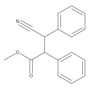 Methyl 3-cyano-2,3-diphenylpropanoate Structure