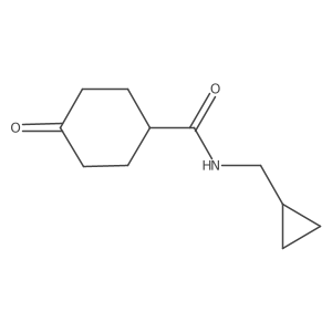 N-(cyclopropylmethyl)-4-oxocyclohexane-1-carboxamide结构式