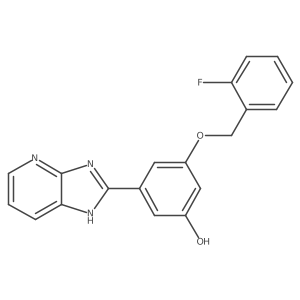 3-(2-Fluorobenzyloxy)-5-(1h-imidazo[4,5-b]pyridin-2-yl)phenol Structure