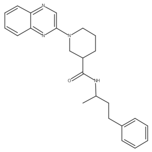 N-(4-phenylbutan-2-yl)-1-(quinoxalin-2-yl)piperidine-3-carboxamide结构式