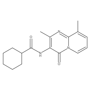 N-(2,9-dimethyl-4-oxo-4H-pyrido[1,2-a]pyrimidin-3-yl)cyclohexanecarboxamide结构式