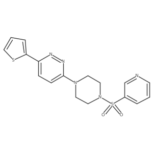 3-[4-(Pyridine-3-sulfonyl)piperazin-1-yl]-6-(thiophen-2-yl)pyridazine结构式