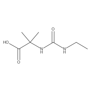 2-[(Ethylcarbamoyl)amino]-2-methylpropanoic acid Structure