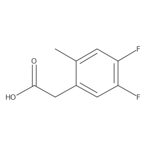 4,5-Difluoro-2-methylphenylacetic acid结构式