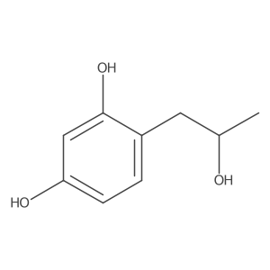 4-(2-Hydroxypropyl)benzene-1,3-diol结构式