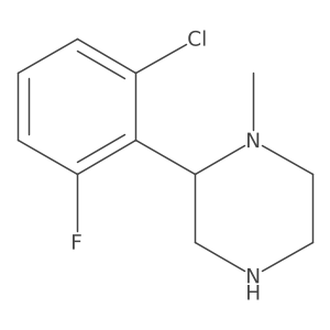 2-(2-Chloro-6-fluorophenyl)-1-methylpiperazine结构式