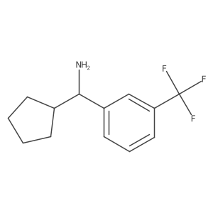 Cyclopentyl(3-(trifluoromethyl)phenyl)methanamine Structure
