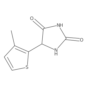 5-(3-Methylthiophen-2-yl)imidazolidine-2,4-dione结构式