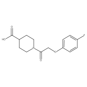 1-(2-(4-Fluorophenoxy)acetyl)piperidine-4-carboxylic acid Structure