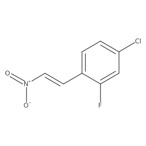 4-Chloro-2-fluoro-1-(2-nitroethenyl)benzene结构式