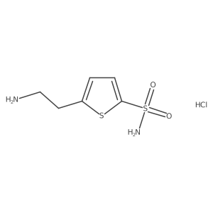 5-(2-Aminoethyl)thiophene-2-sulfonamide hydrochloride Structure