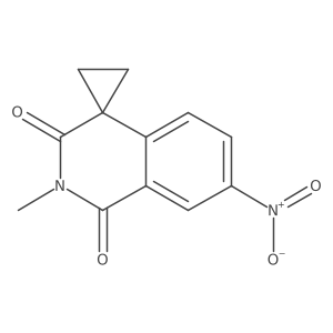 2'-Methyl-7'-nitrospiro[cyclopropane-1,4'(1'H)-isoquinoline]-1',3'(2'H)-dione结构式