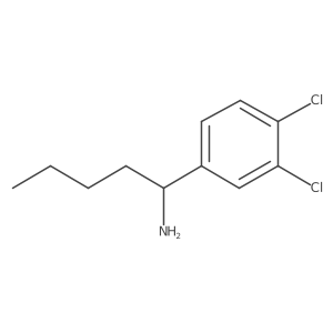 1-(3,4-Dichlorophenyl)pentylamine Structure